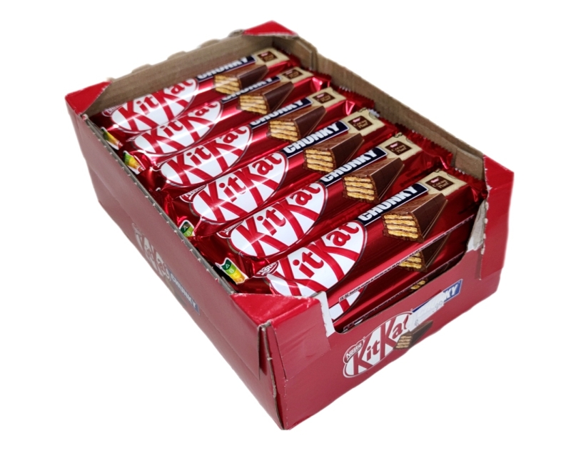 KitKat Chunky. Der Snack mit Milchschokolade und knuspriger Waffel - Verpackung